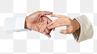 PNG helping hands, collage element, transparent background