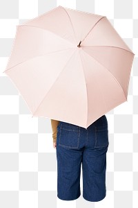 Png pink umbrella image on transparent background