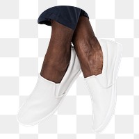 Png white shoes on transparent background