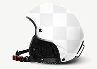 Motorcycle helmet png mockup, transparent design