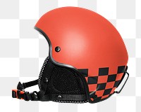 Red helmet png, transparent background