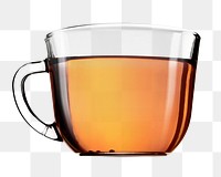 PNG tea drink, collage element, transparent background