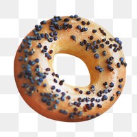 Donut png collage element, transparent background