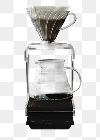 PNG Drip coffee, collage element, transparent background