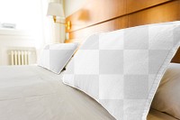 Pillowcase png mockup, transparent design