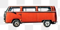 PNG Vintage van, collage element, transparent background