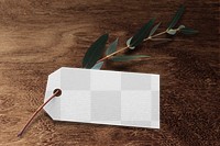 Label tag png mockup, transparent design