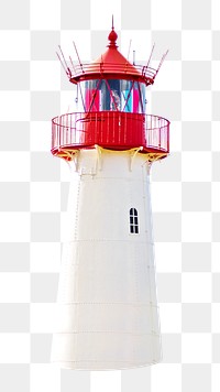 PNG A lighthouse in Sylt Germany , collage element, transparent background