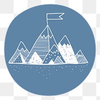 Mountains png illustration, transparent background