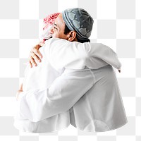 Muslim men png collage element, transparent background