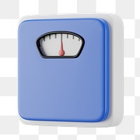 PNG 3D weight scale, element illustration, transparent background