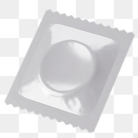 PNG 3D condom bag, element illustration, transparent background