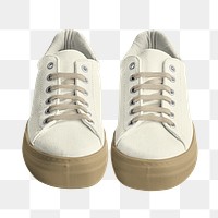 Canvas sneakers png unisex fashion, transparent background