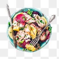 Salad png food, transparent background