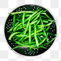 Green beans png, healthy food, transparent background