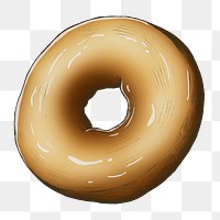 Donut png illustration, transparent background