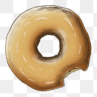 Donut png illustration, transparent background