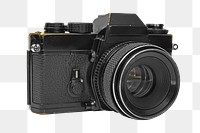 Png black digital camera, transparent background