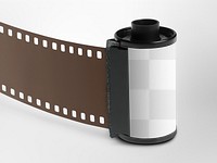 35mm camera film  png mockup, transparent design