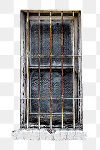 Dirty window png rustic cell, transparent background
