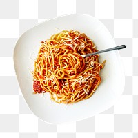 Spaghetti png collage element, transparent background