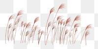 PNG red reed, grass transparent background