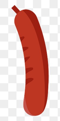 PNG red sausage illustration, butcher shop transparent background