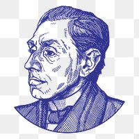 Henk Bremmer png, famous painter portrait, transparent background