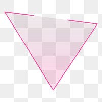 PNG pink gradient triangle transparent background