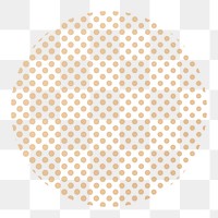 Dotted circle shape png, transparent background