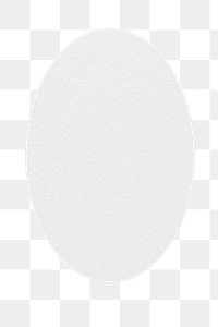 PNG off-white oval badge, transparent background