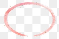 Oval frame png pink, transparent background