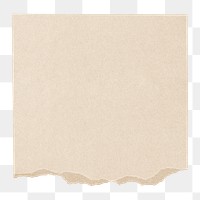 PNG square craft paper element, brown notepaper transparent background