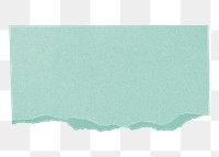 PNG rectangular green paper element, scrap notepaper transparent background