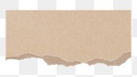 PNG rectangular craft paper element, brown scrap notepaper transparent background