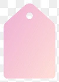 PNG pink and orange badge, gradient design  badge transparent background