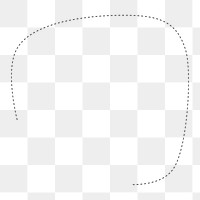 PNG simple dotted line copyspace, transparent background