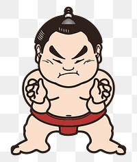 Japanese wrestler png clipart, transparent background. Free public domain CC0 image.