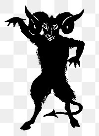 PNG Goat monster mythology vintage  illustration, transparent background. Free public domain CC0 image.