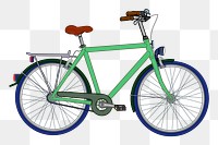 PNG Bicycle sticker, transparent background. Free public domain CC0 image.