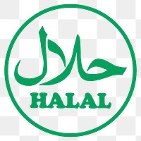 PNG Halal food symbol sticker,  transparent background. Free public domain CC0 image.