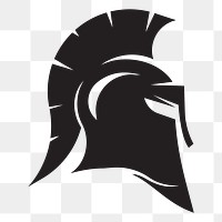 PNG Bascinet, knight helmet silhouette sticker, transparent background. Free public domain CC0 image.