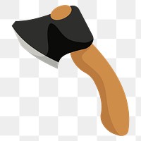 PNG Axe sticker,  transparent background. Free public domain CC0 image.