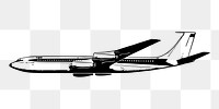 Plane png sticker, transparent background. Free public domain CC0 image.