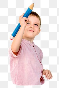 PNG School kid, collage element, transparent background