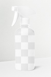 Spray bottle png transparent mockup