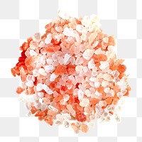 Png pink gravel, isolated object, transparent background