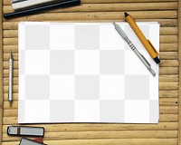 Paper png mockup, transparent design