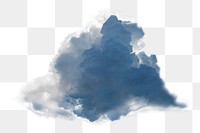 PNG cloud collage element, transparent background