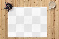 Paper png mockup, transparent design